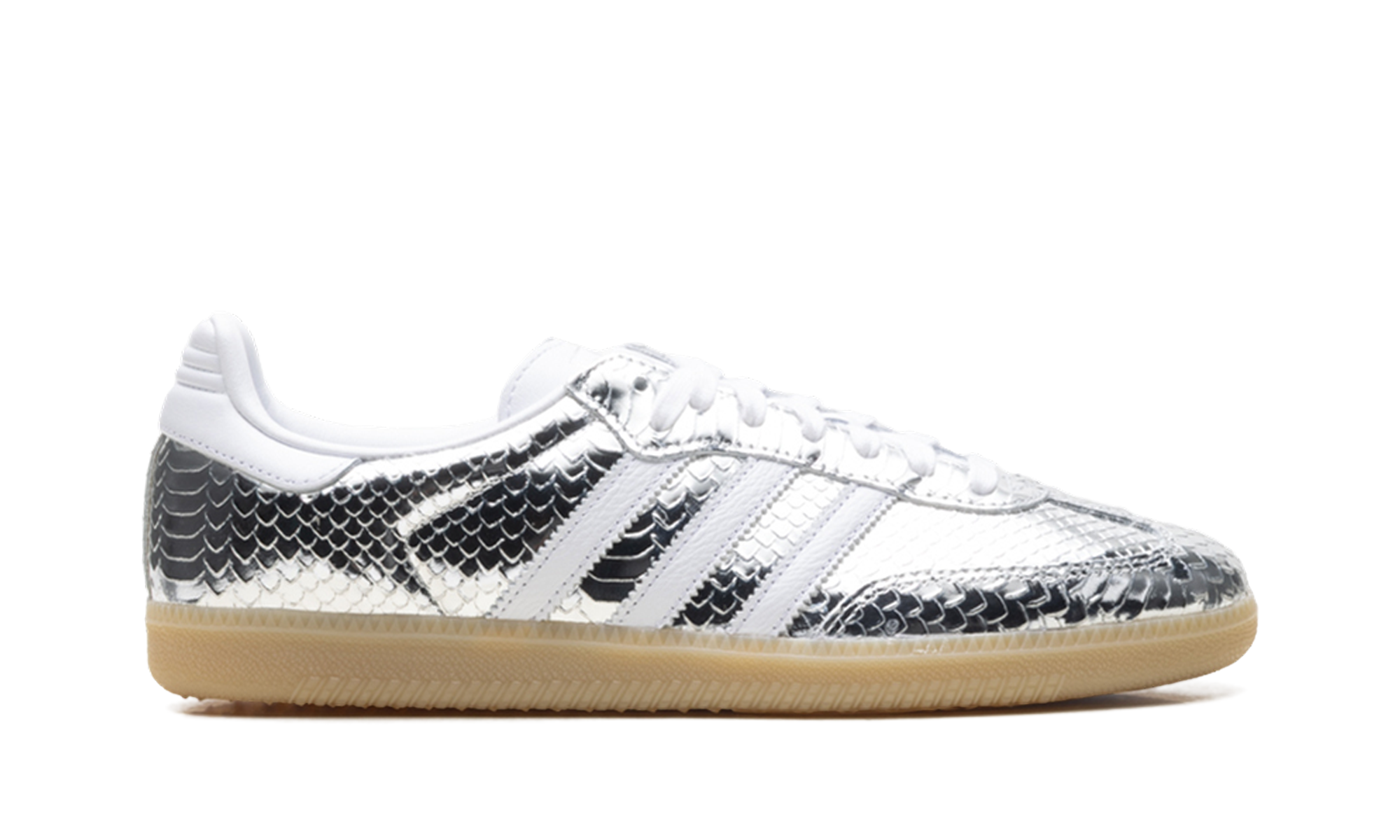Adidas Samba OG Women "Patent snakeskin silver metallic" IH9016