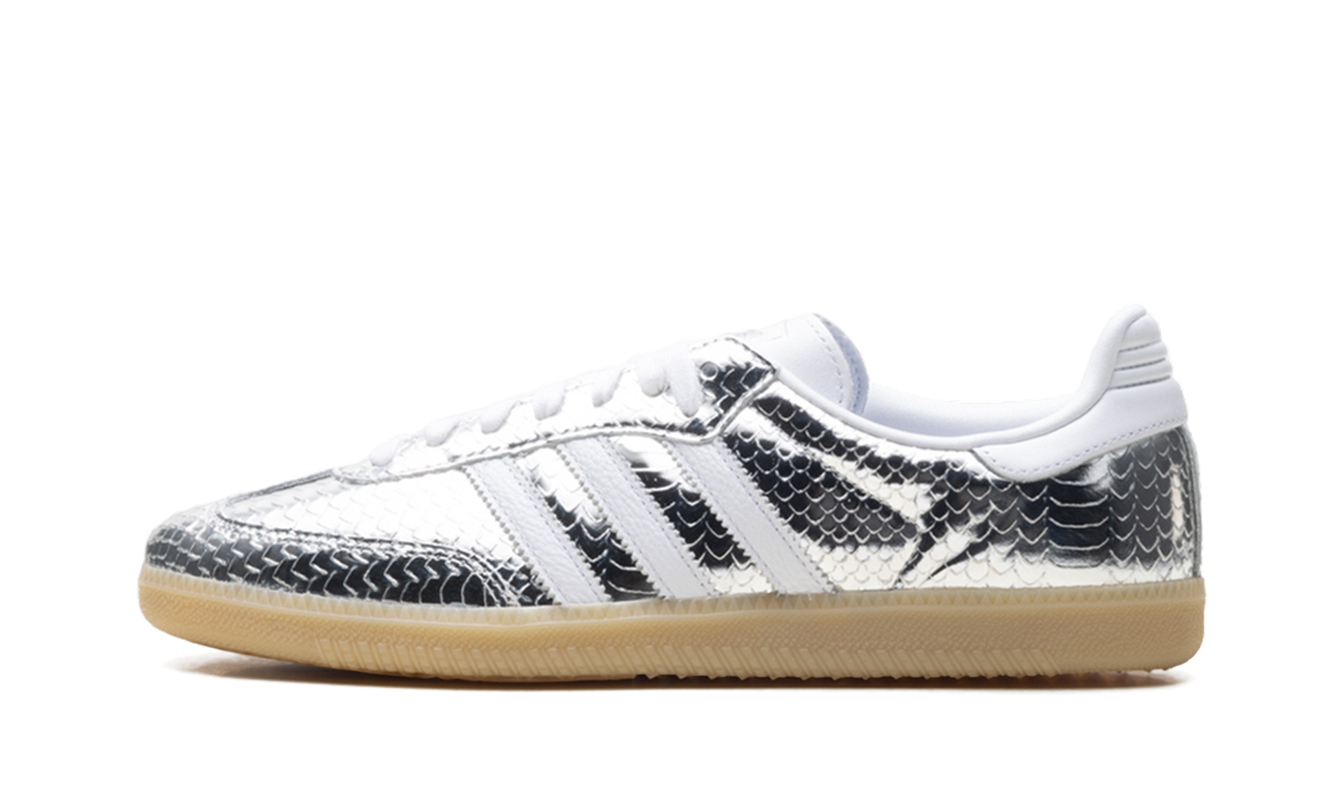Adidas Samba OG Women "Patent snakeskin silver metallic" IH9016