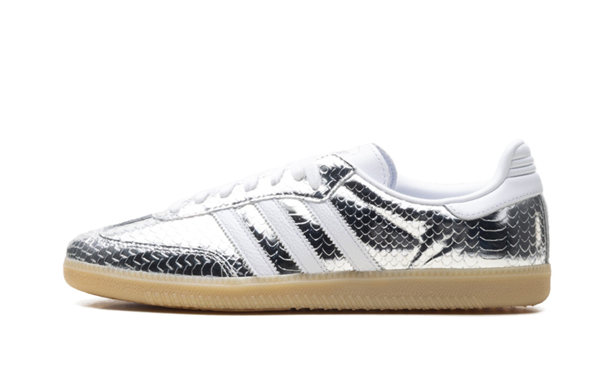 Adidas Samba OG Women "Patent snakeskin silver metallic" IH9016