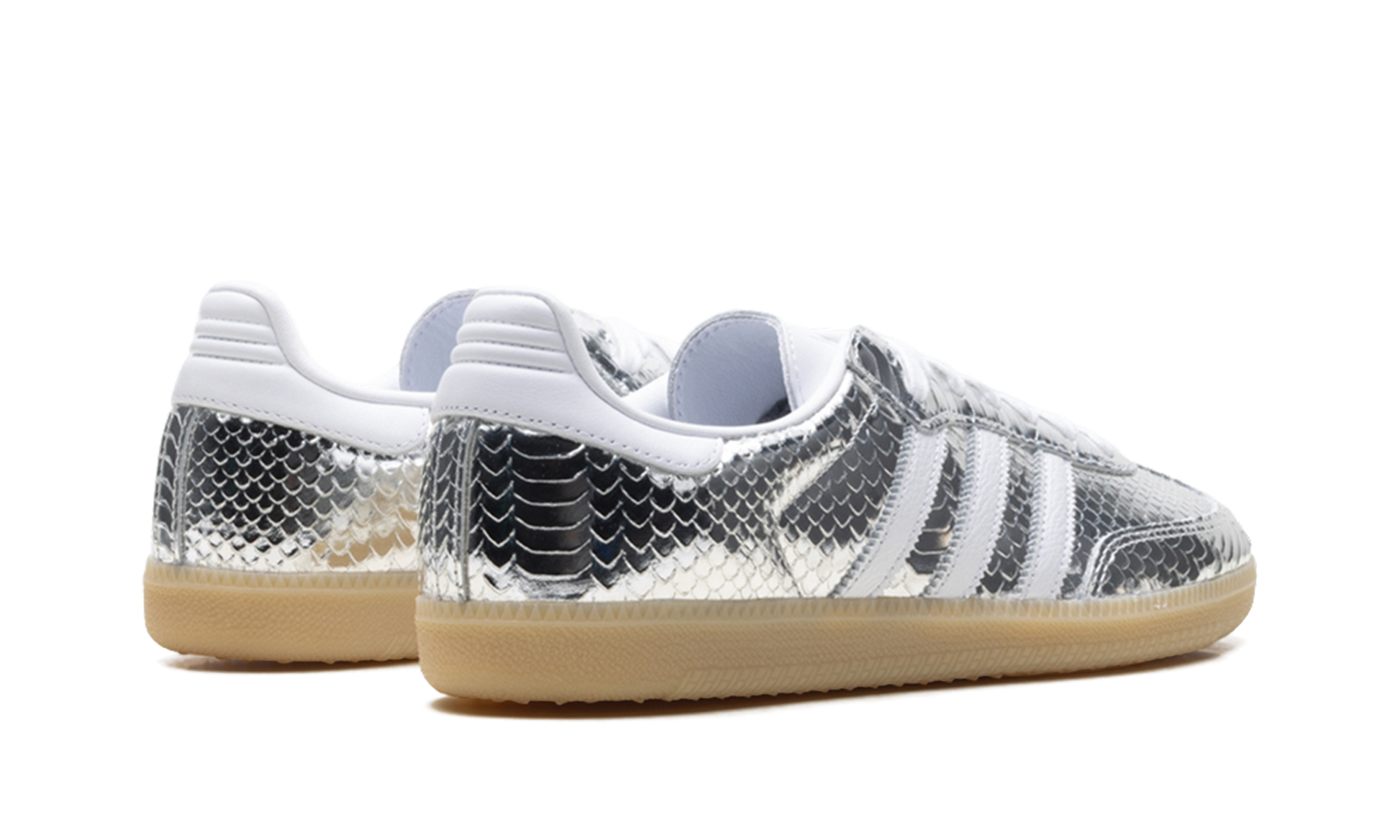 Adidas Samba OG Women "Patent snakeskin silver metallic" IH9016