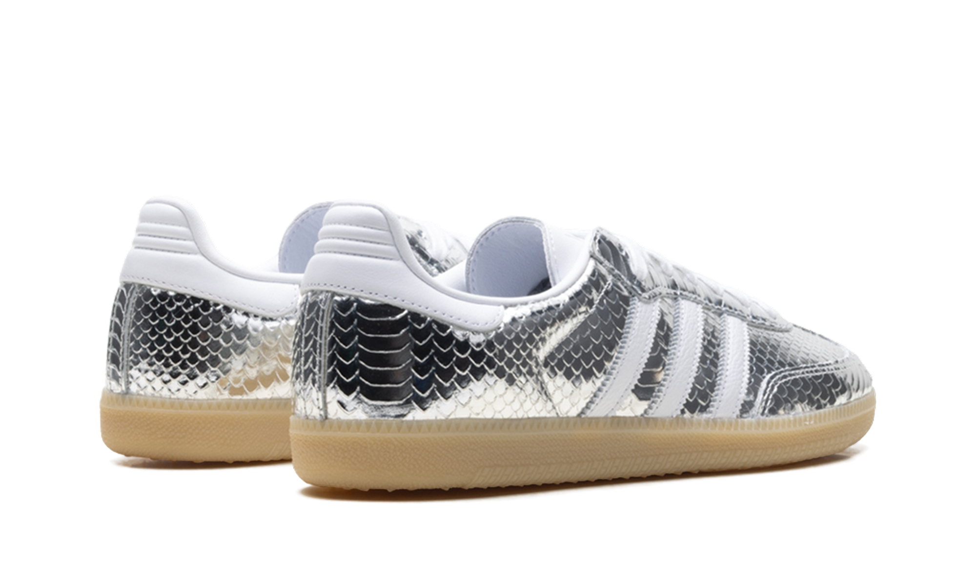 Adidas Samba OG Women "Patent snakeskin silver metallic" IH9016