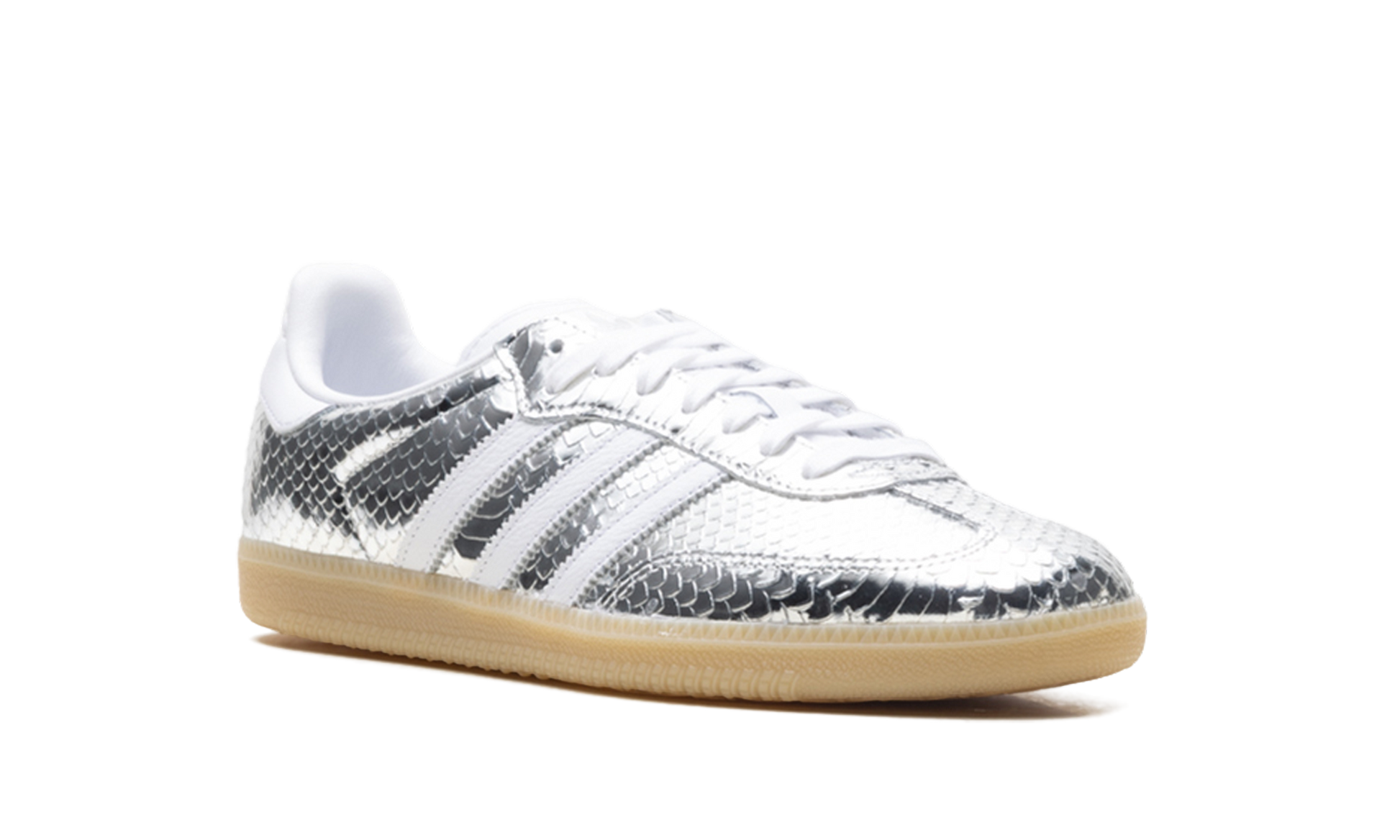 Adidas Samba OG Women "Patent snakeskin silver metallic" IH9016