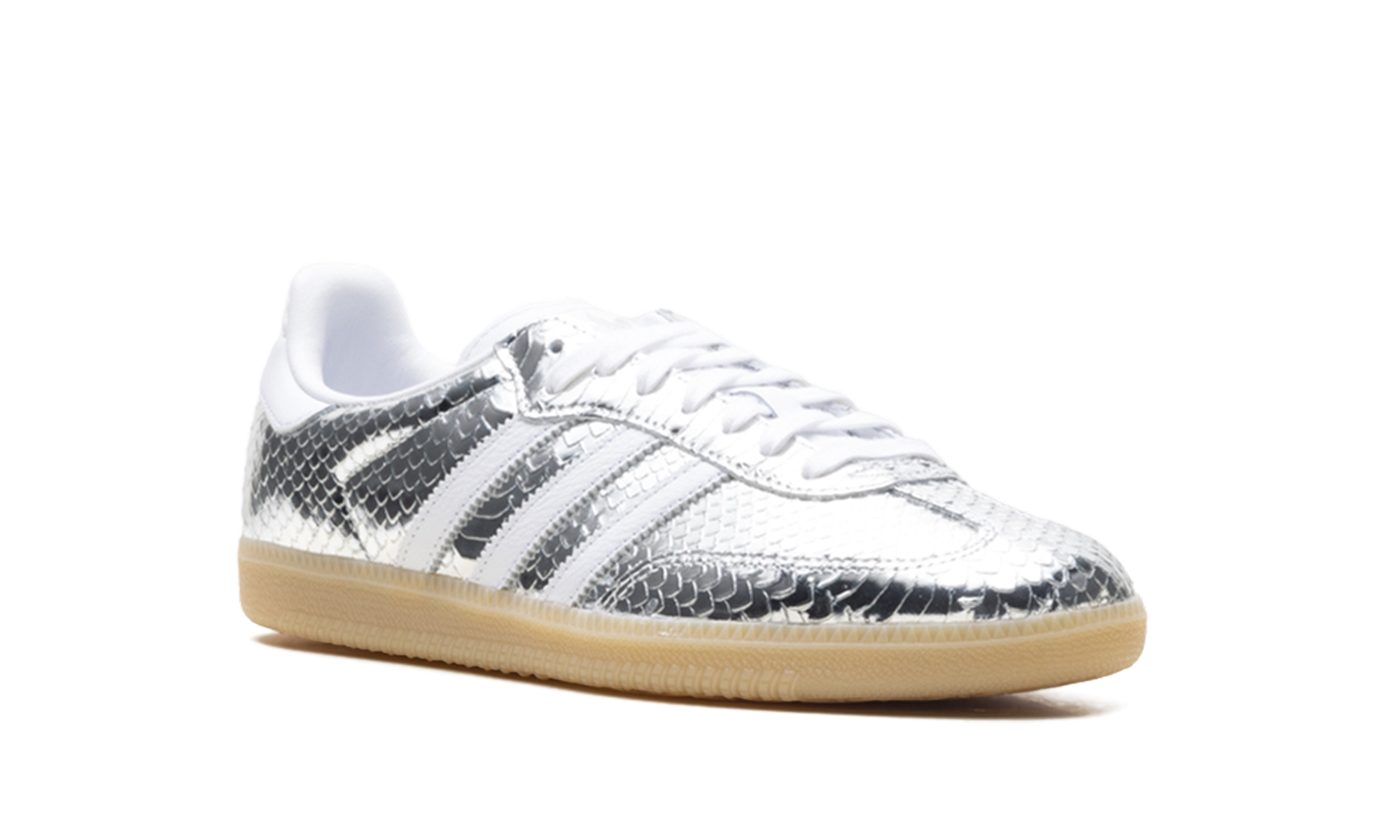 Adidas Samba OG Women "Patent snakeskin silver metallic" IH9016