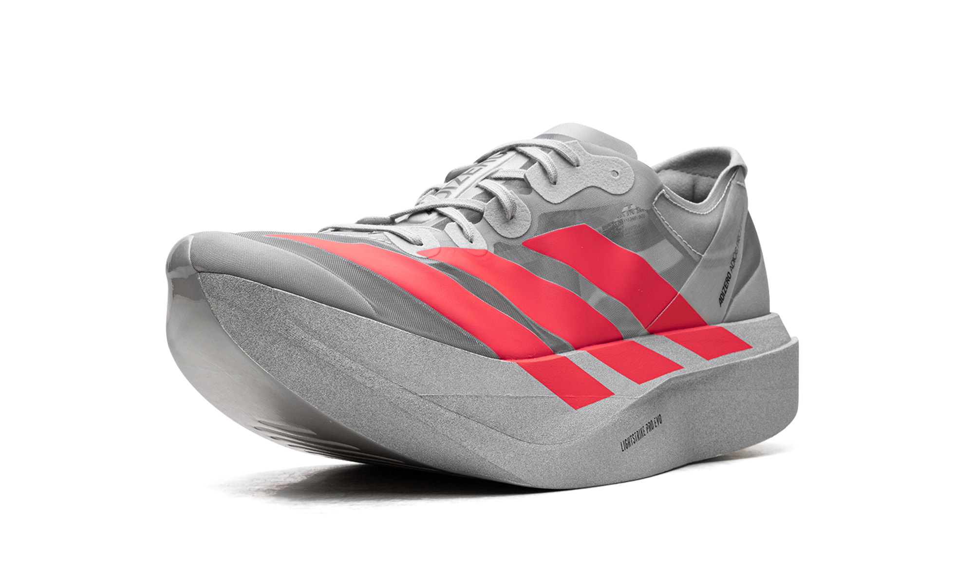 Adizero Adios Pro Evo 2 "Silver metallic/lucid red/grey two" JR7259