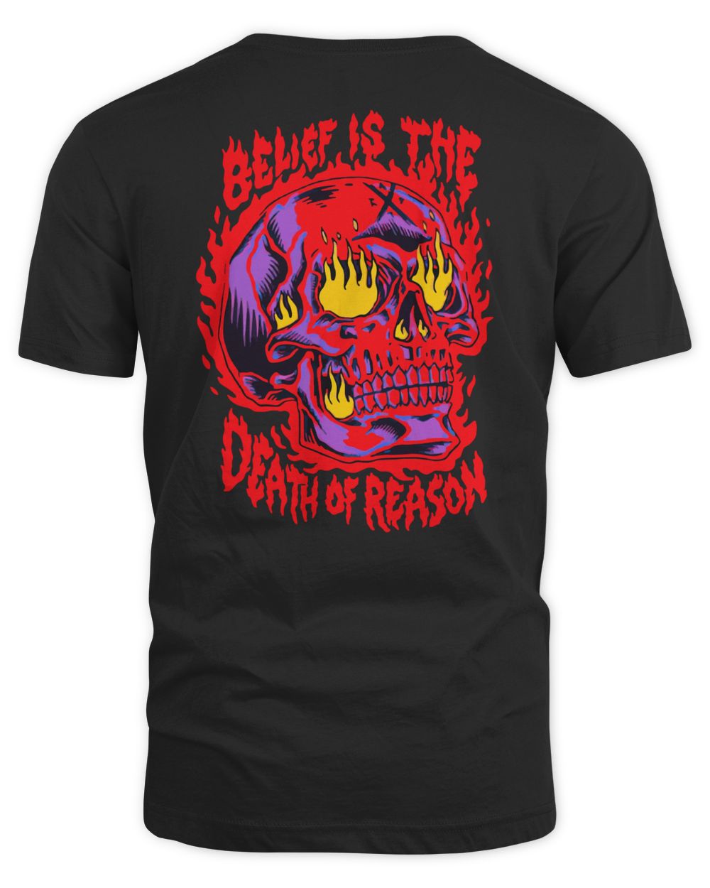 Adtr Merch Flame Skull Shirt