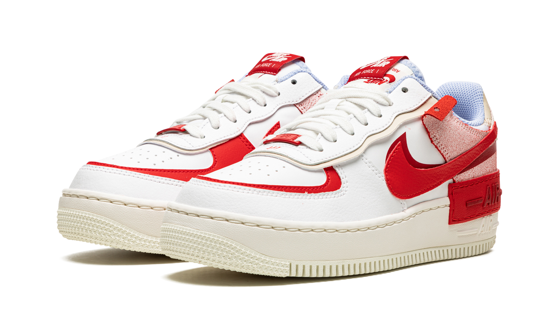 Air Force 1 Lo Shado Mns Women "Red cracked leather" CI0919 108