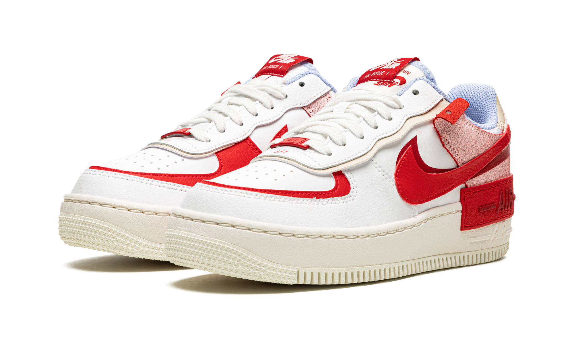 Air Force 1 Lo Shado Mns Women "Red cracked leather" CI0919 108