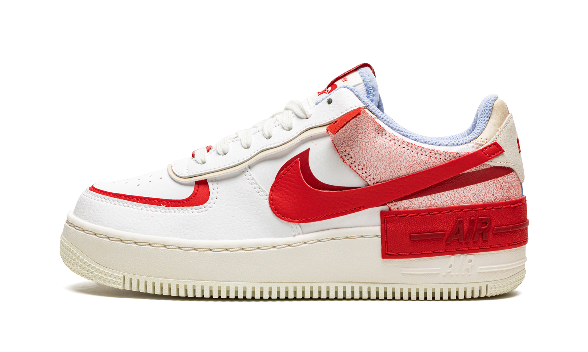 Air Force 1 Lo Shado Mns Women "Red cracked leather" CI0919 108