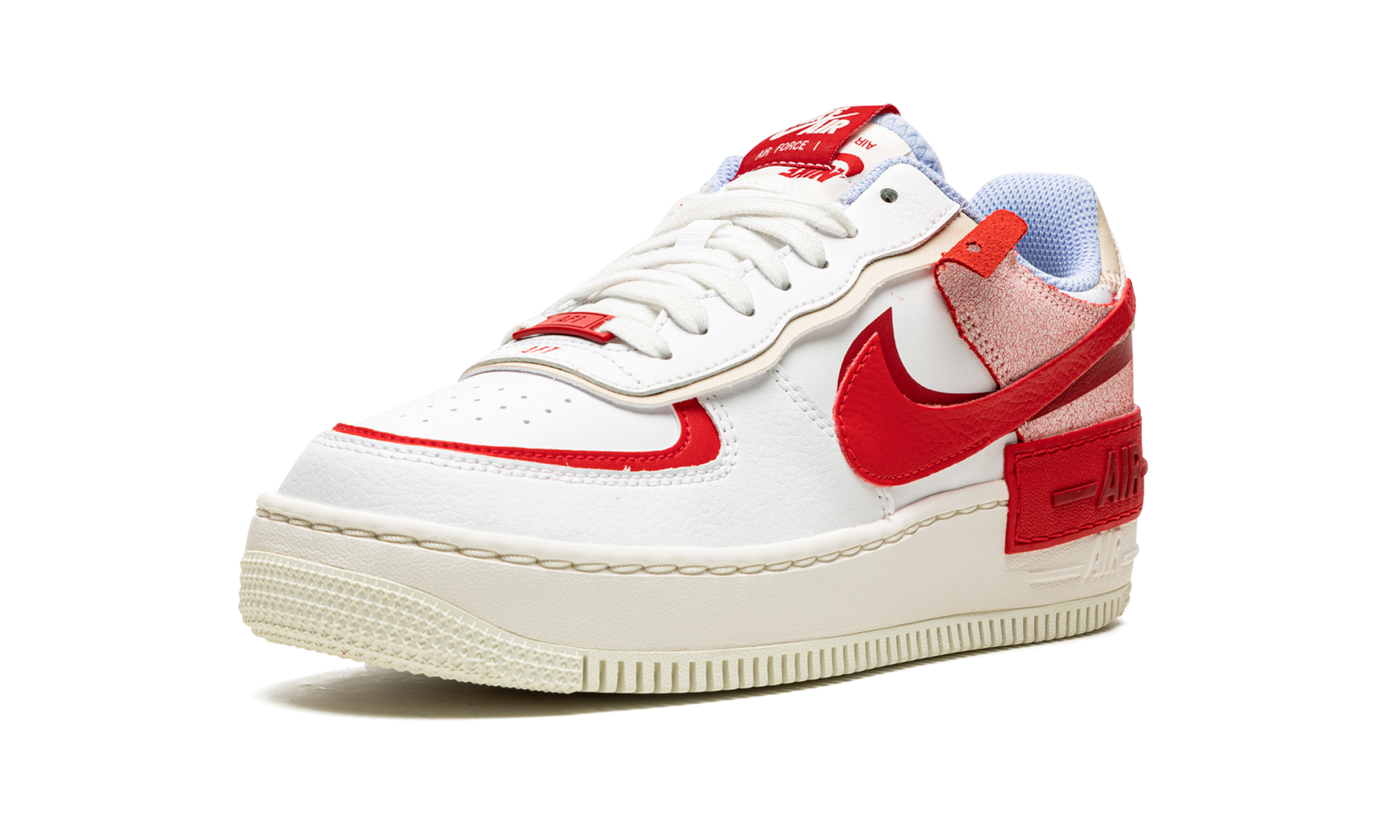 Air Force 1 Lo Shado Mns Women "Red cracked leather" CI0919 108