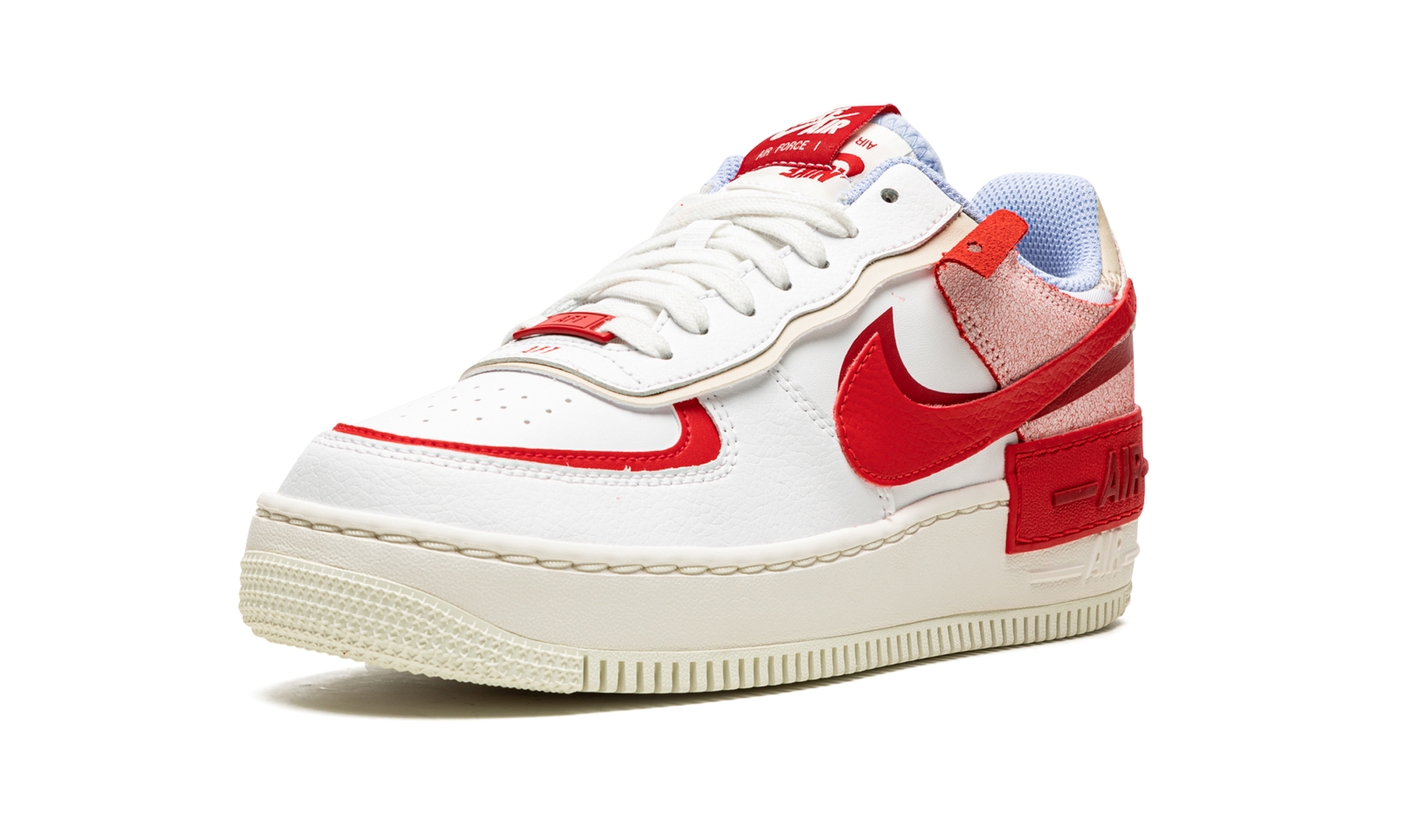 Air Force 1 Lo Shado Mns Women "Red cracked leather" CI0919 108