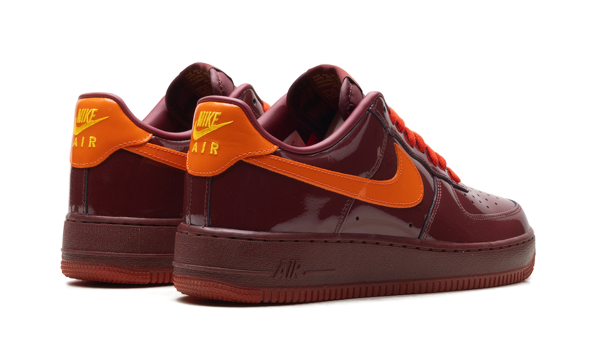 Air Force 1 Low "Patent leather dark team red safety orange" IO4489 601