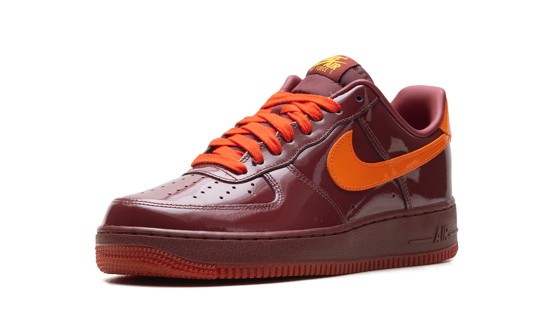 Air Force 1 Low "Patent leather dark team red safety orange" IO4489 601