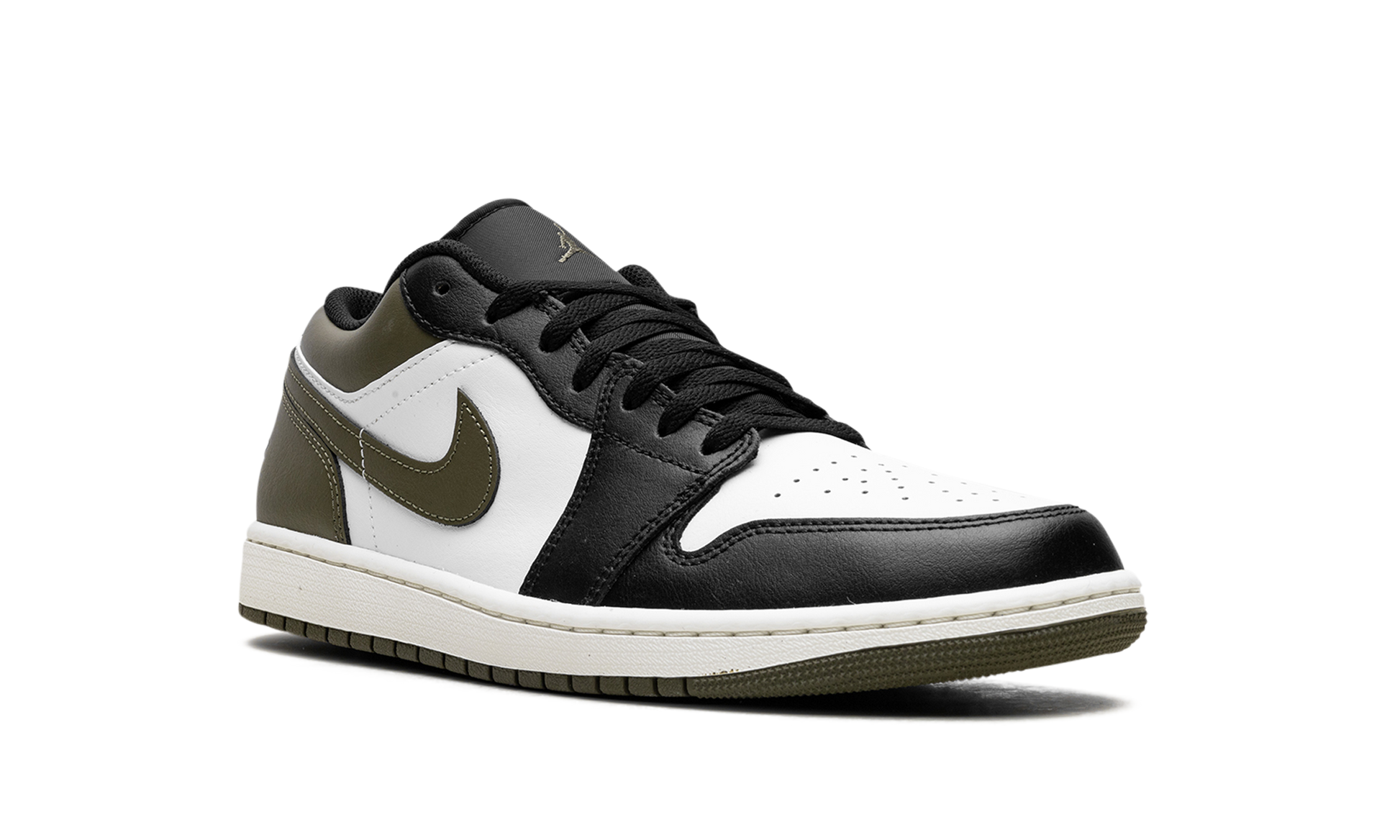 Air Jordan 1 Low "Black toe medium olive" 553558 092