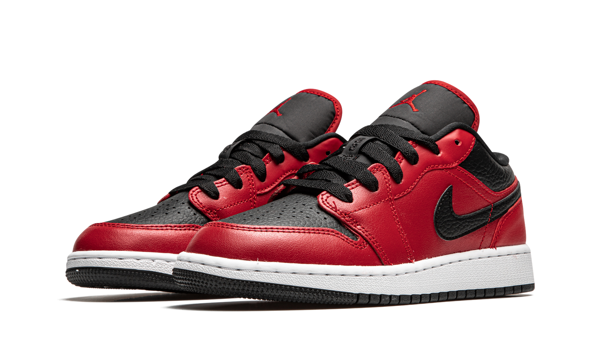 Air Jordan 1 Low GS "Black pebbled" 553560 605