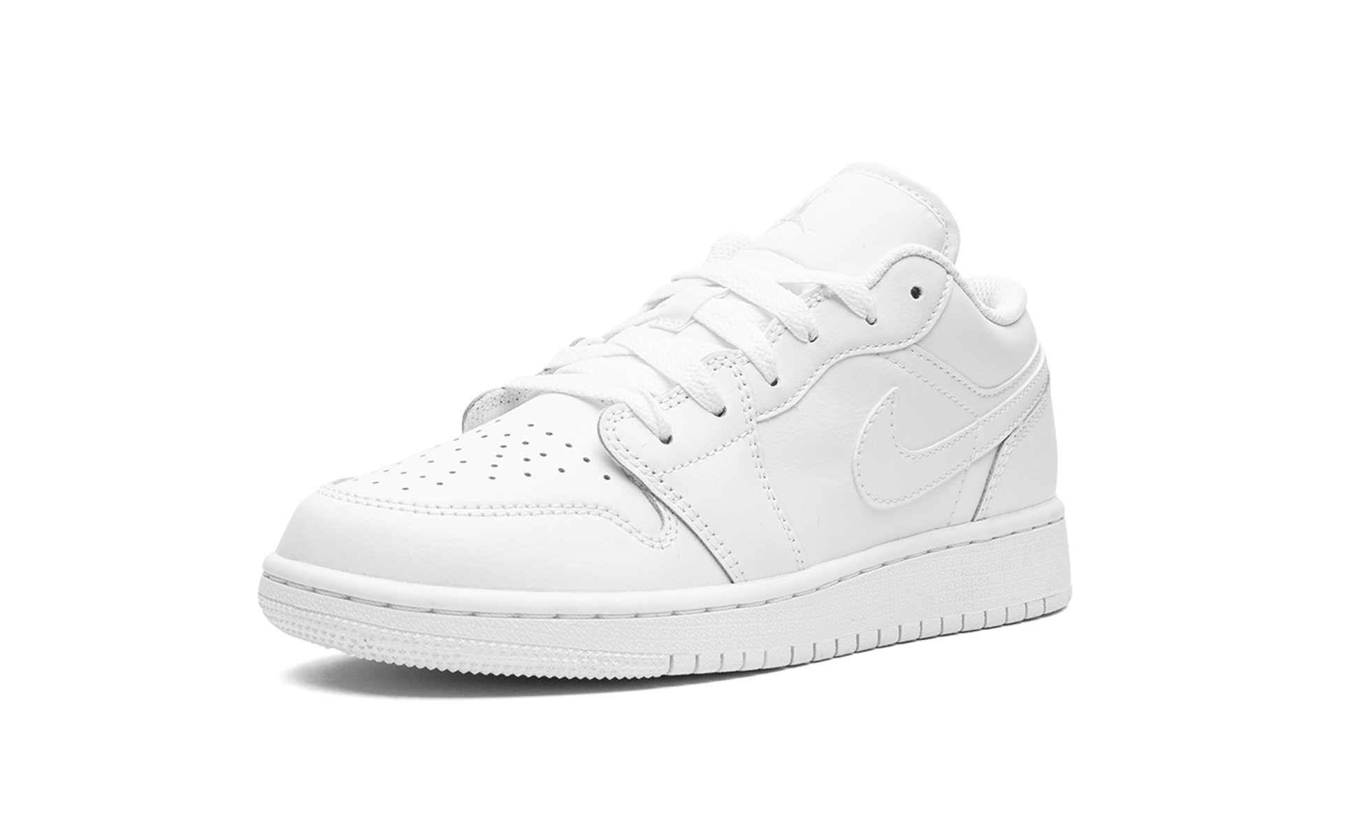 Air Jordan 1 Low GS "Triple white" 553560 136