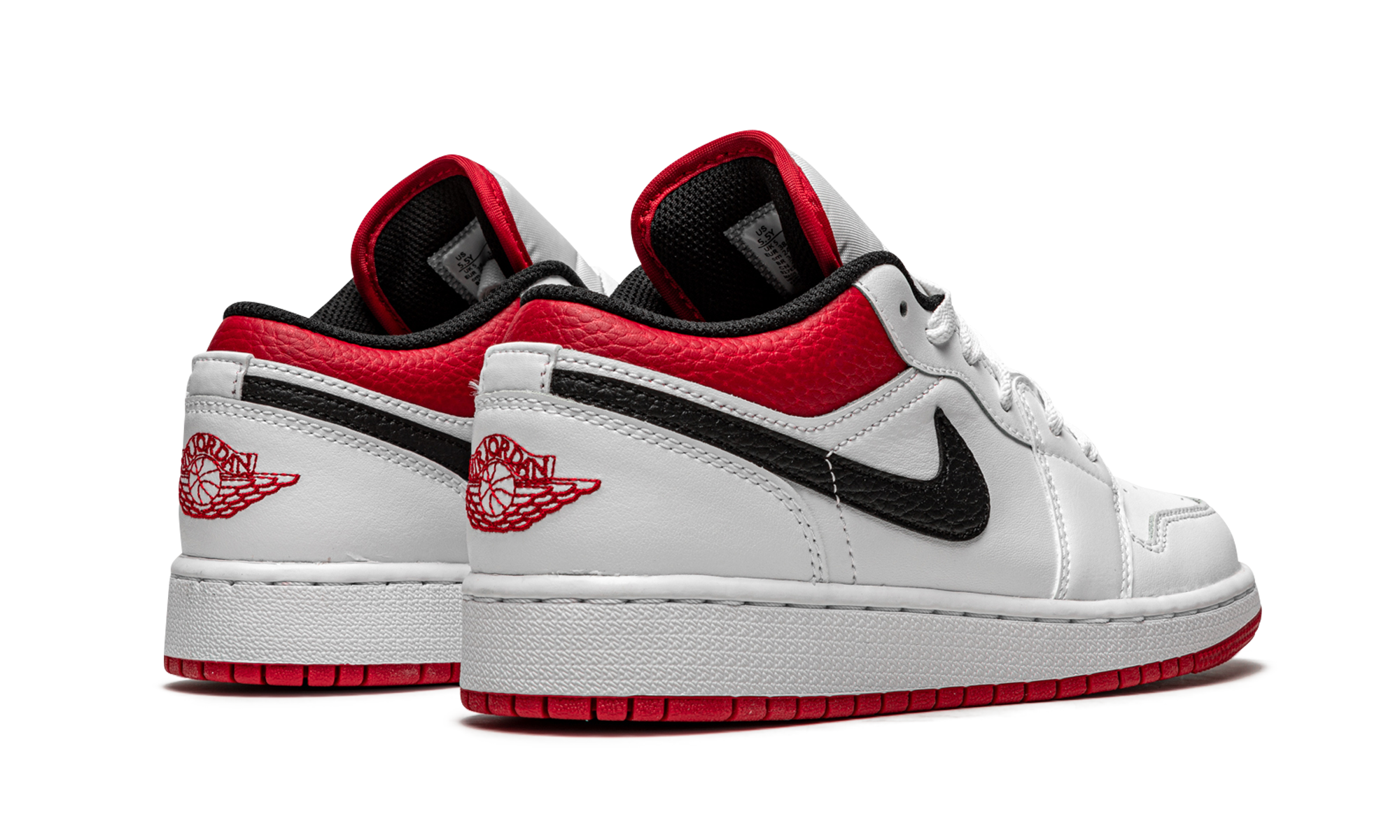 Air Jordan 1 Low GS "White / gym red" 553560 118