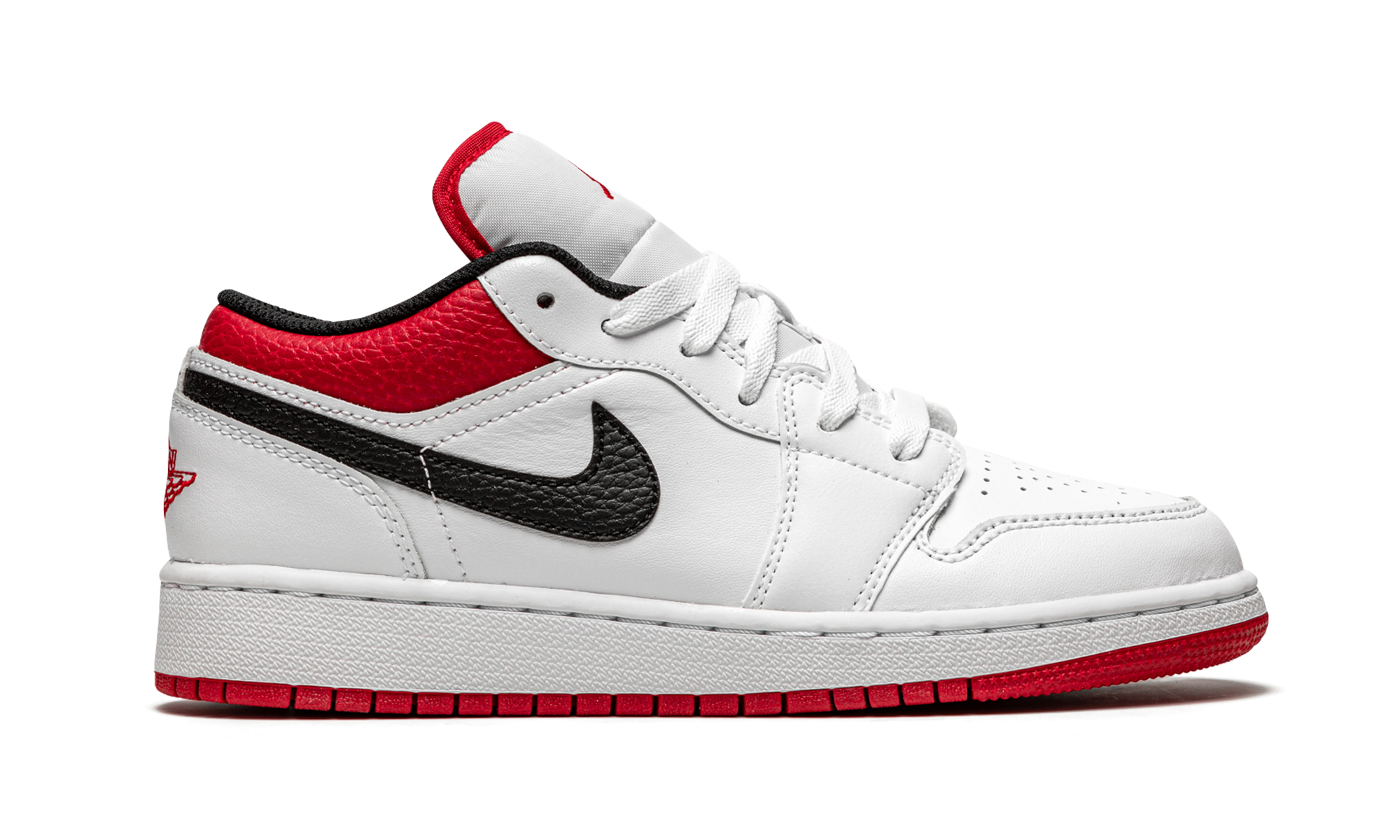 Air Jordan 1 Low GS "White / gym red" 553560 118