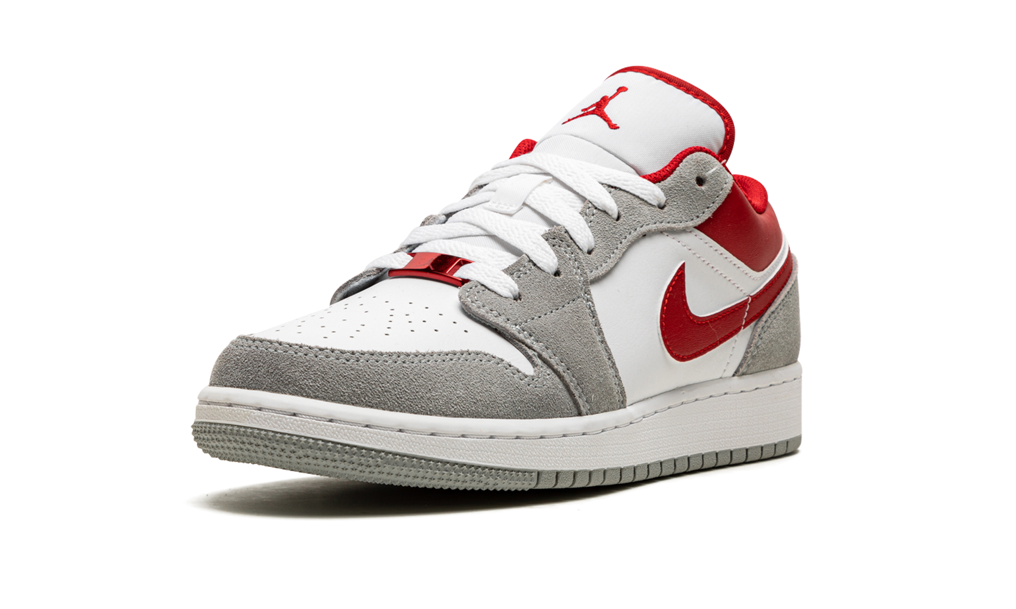 Air Jordan 1 Low Se GS "Smoke Grey Gym Red"