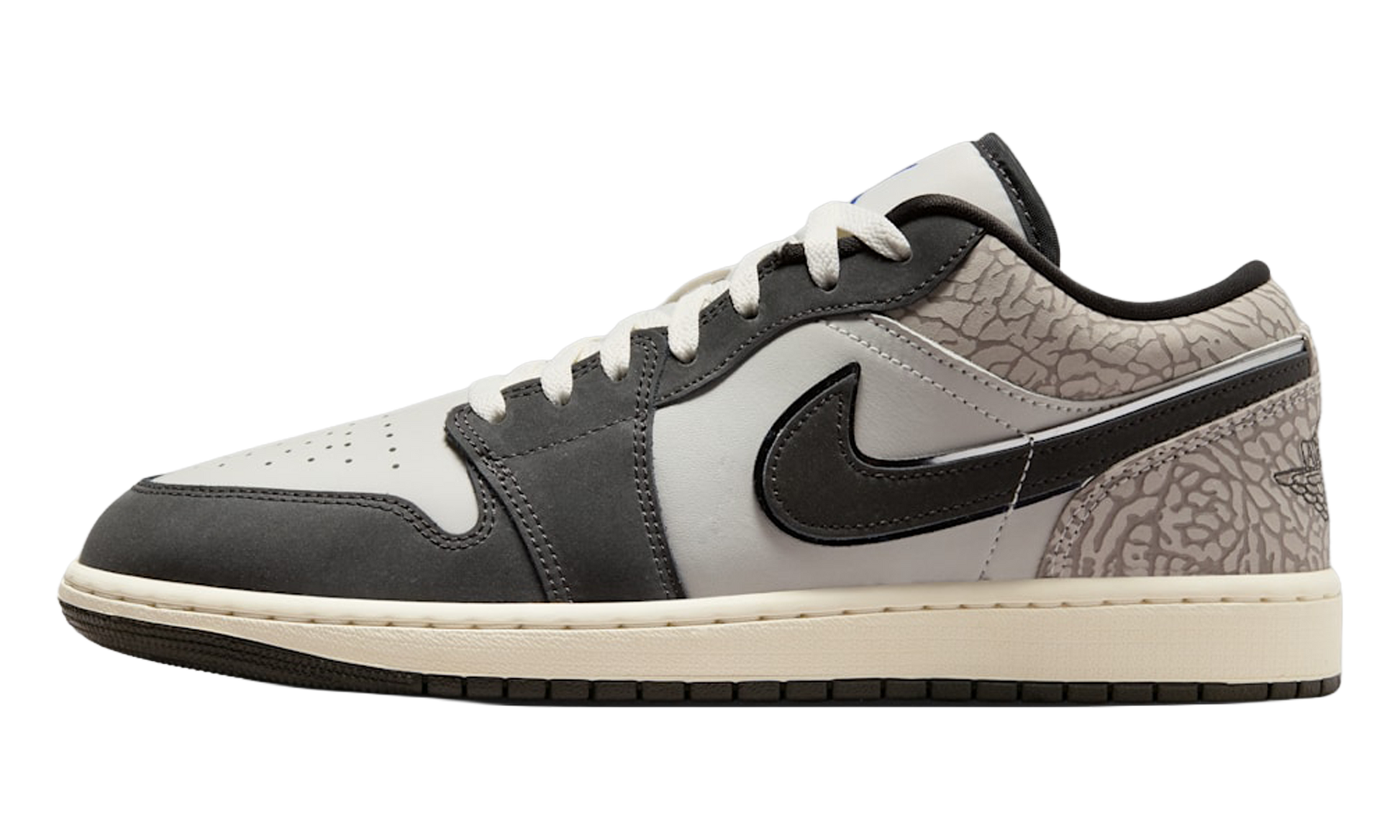 Air Jordan 1 Low Se "Sail Deep Pewter Elephent Print"