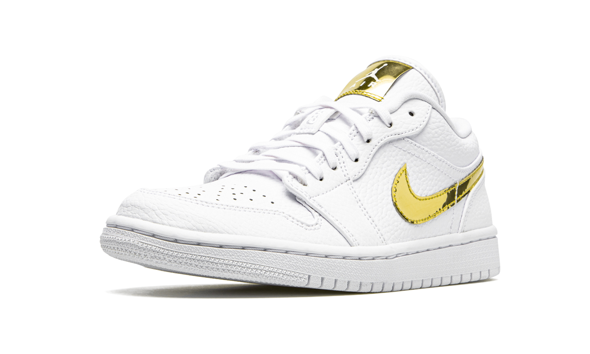 Air Jordan 1 Low Se Women "White metallic gold" CZ4776 100