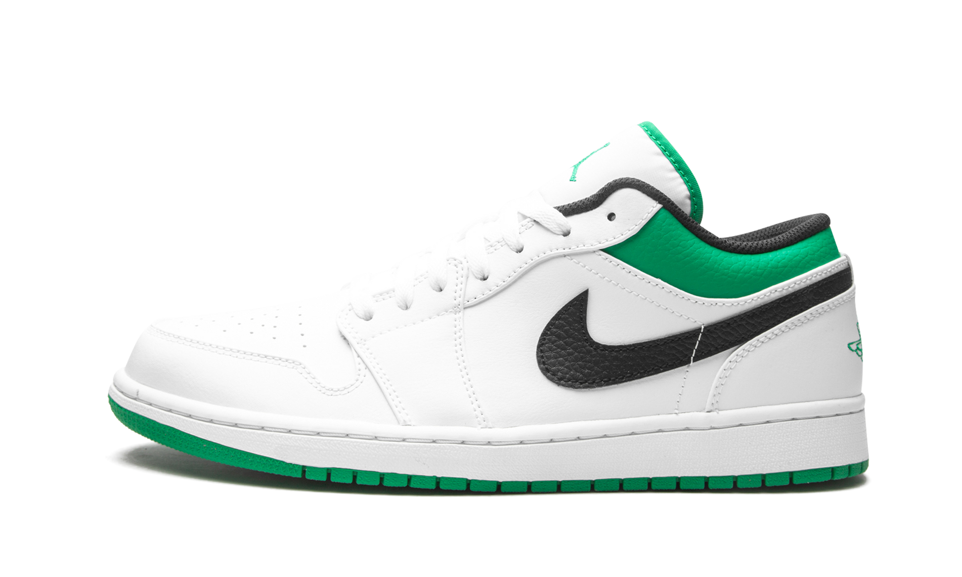 Air Jordan 1 Low "White / lucky green" 553558 129