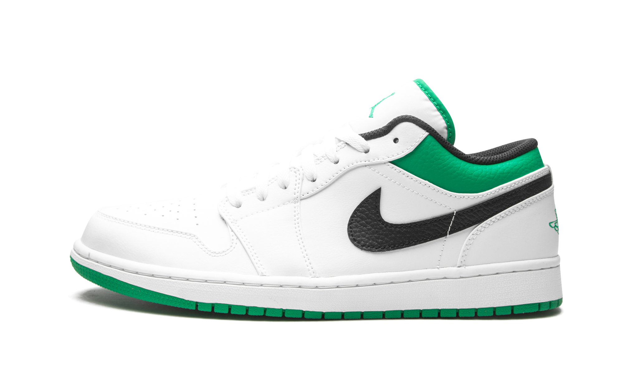 Air Jordan 1 Low "White / lucky green" 553558 129