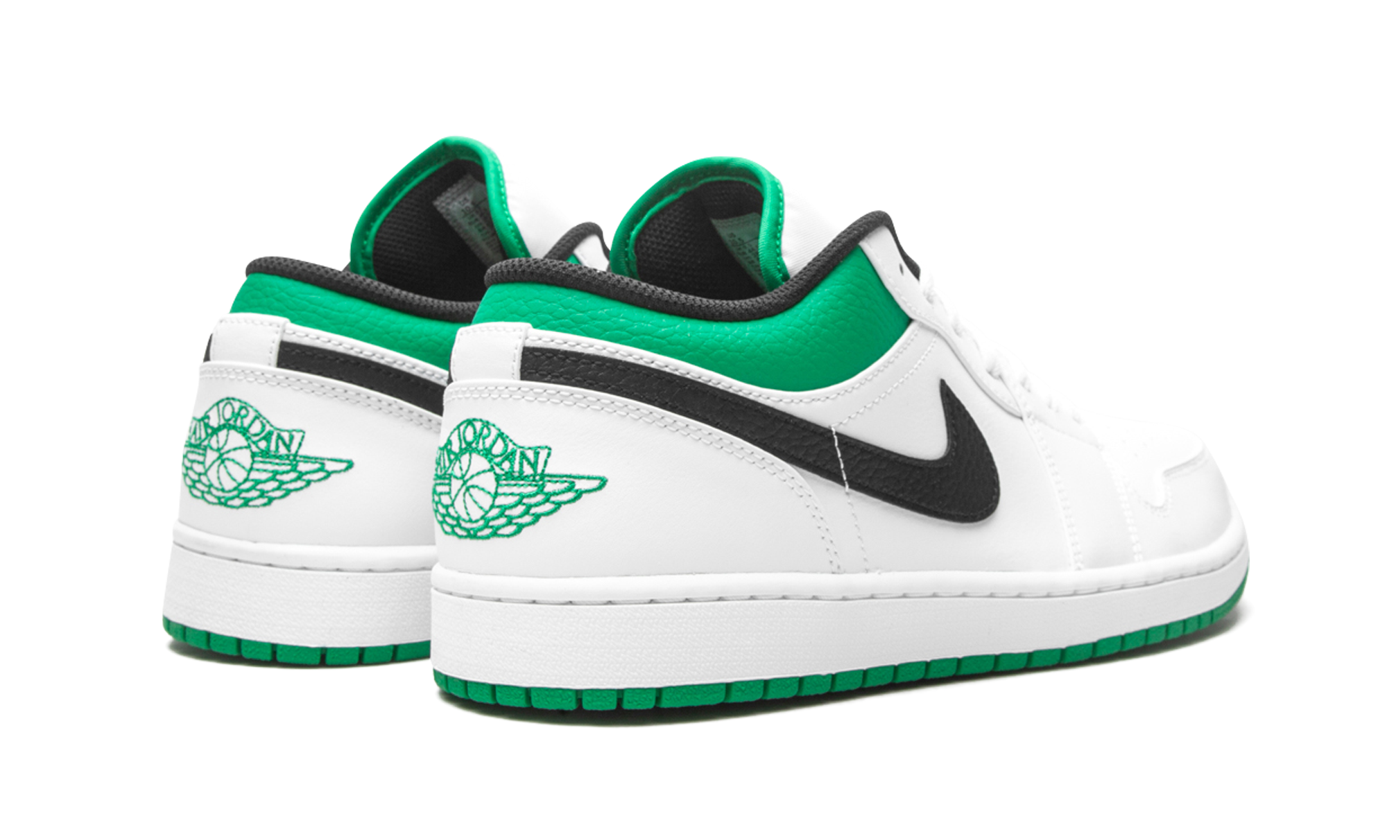 Air Jordan 1 Low "White / lucky green" 553558 129