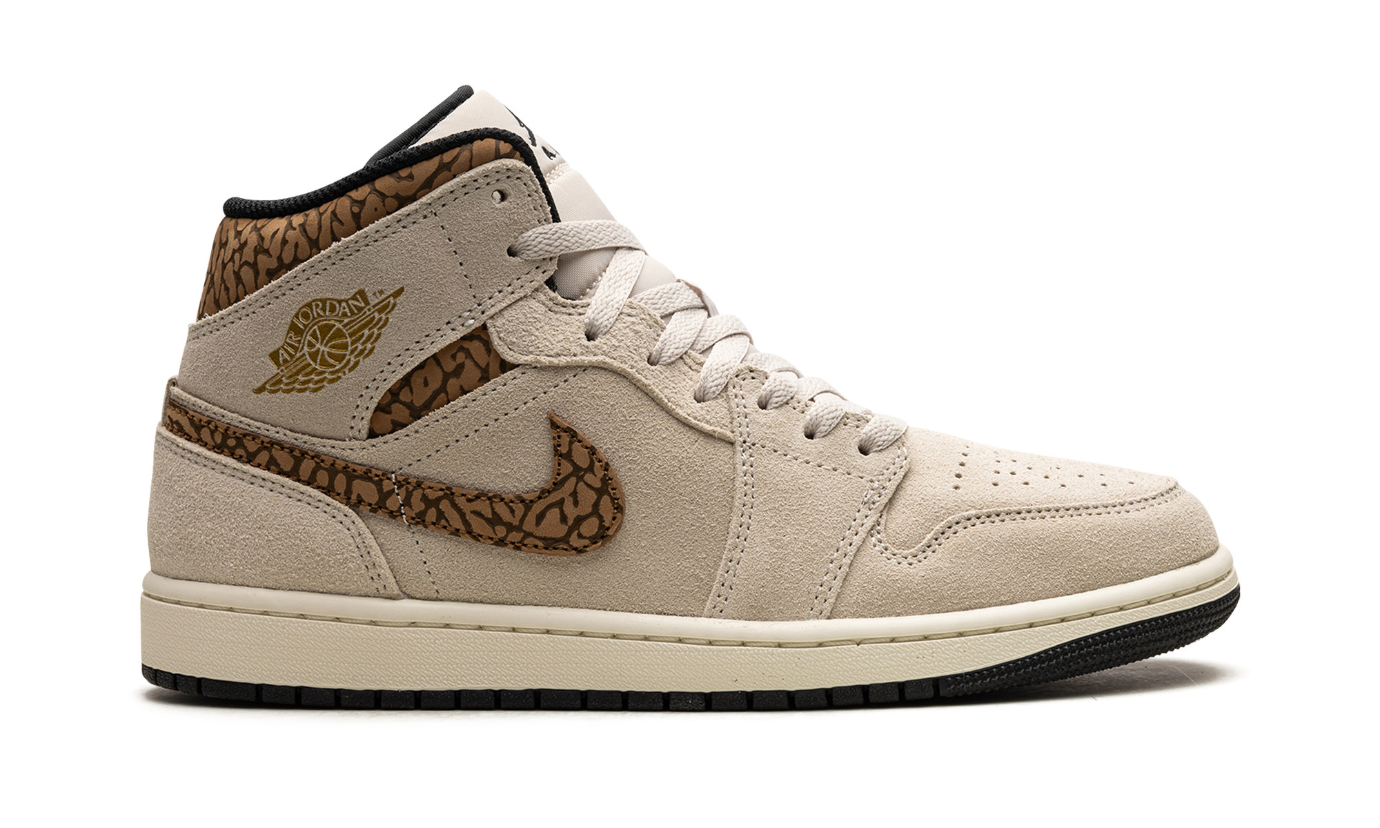 Air Jordan 1 Mid "Brown elephant" DZ4129 102