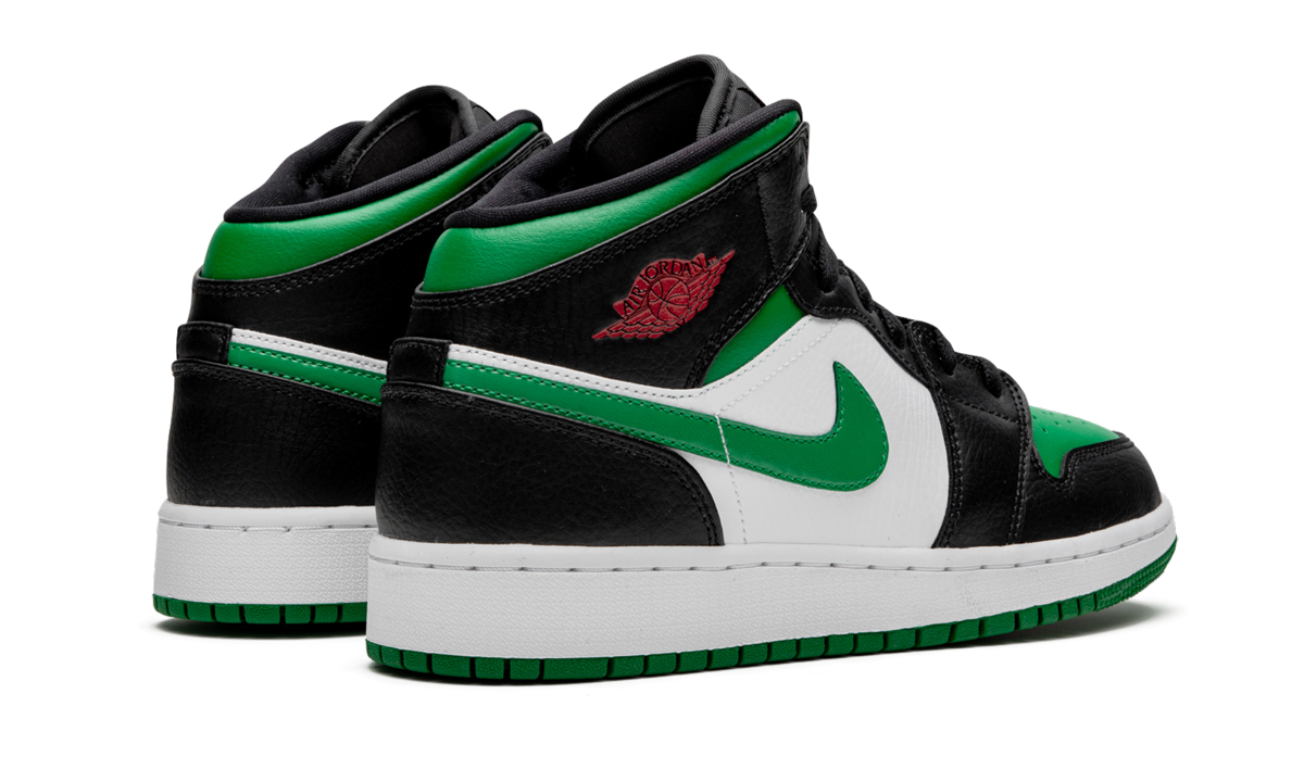 Air Jordan 1 Mid GS "Green toe" 554725 067