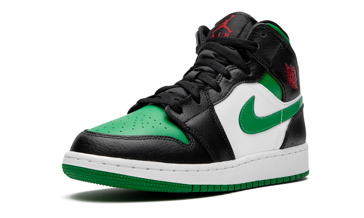 Air Jordan 1 Mid GS "Green toe" 554725 067
