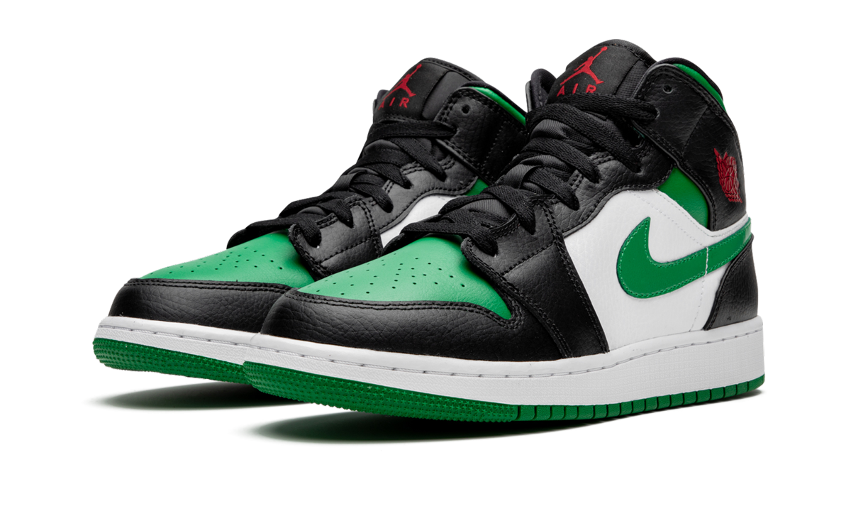 Air Jordan 1 Mid GS "Green toe" 554725 067