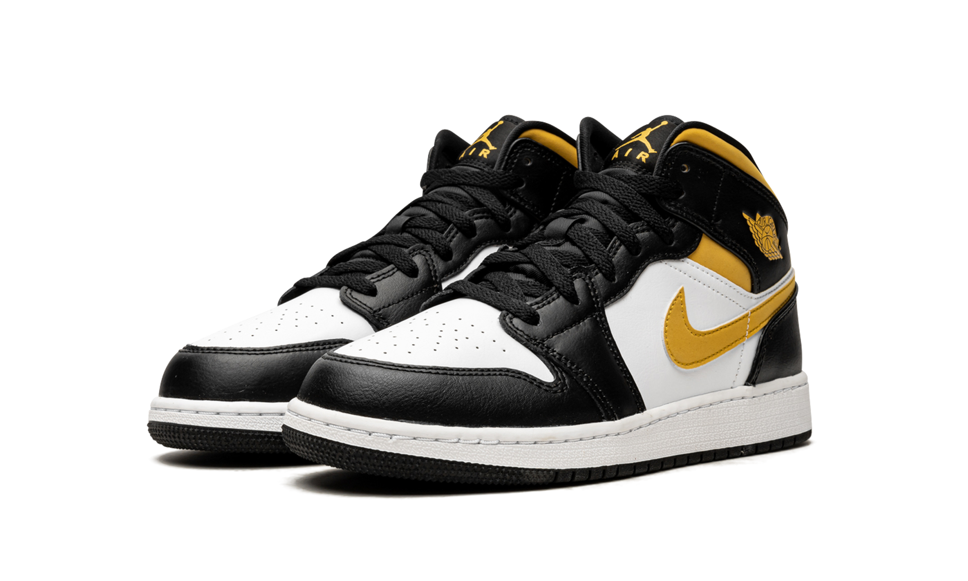 Air Jordan 1 Mid GS "Pollen / black / white" 554725 177