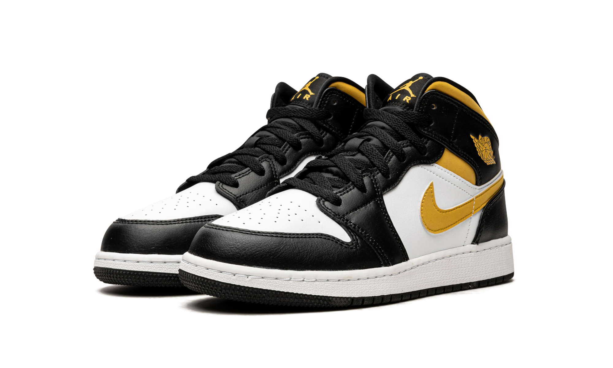 Air Jordan 1 Mid GS "Pollen / black / white" 554725 177