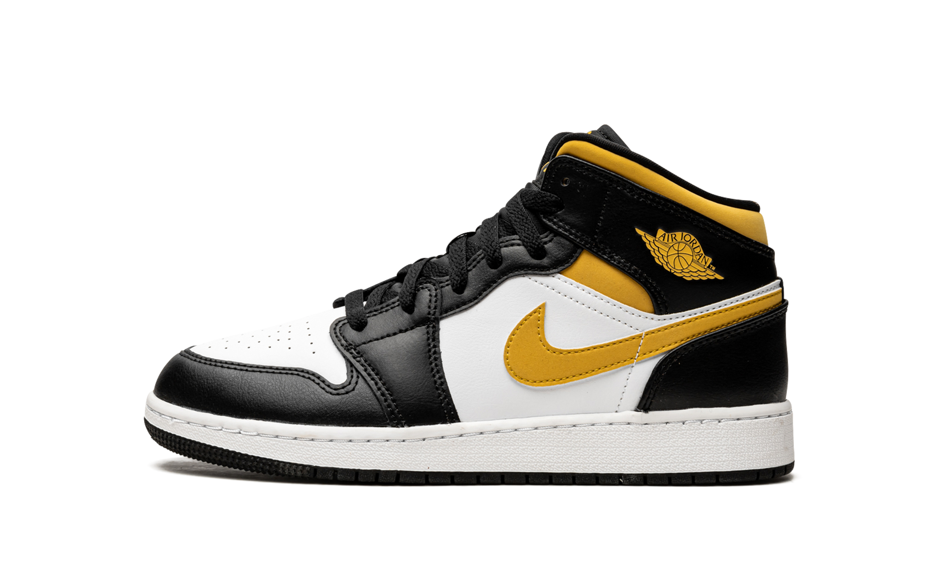 Air Jordan 1 Mid GS "Pollen / black / white" 554725 177