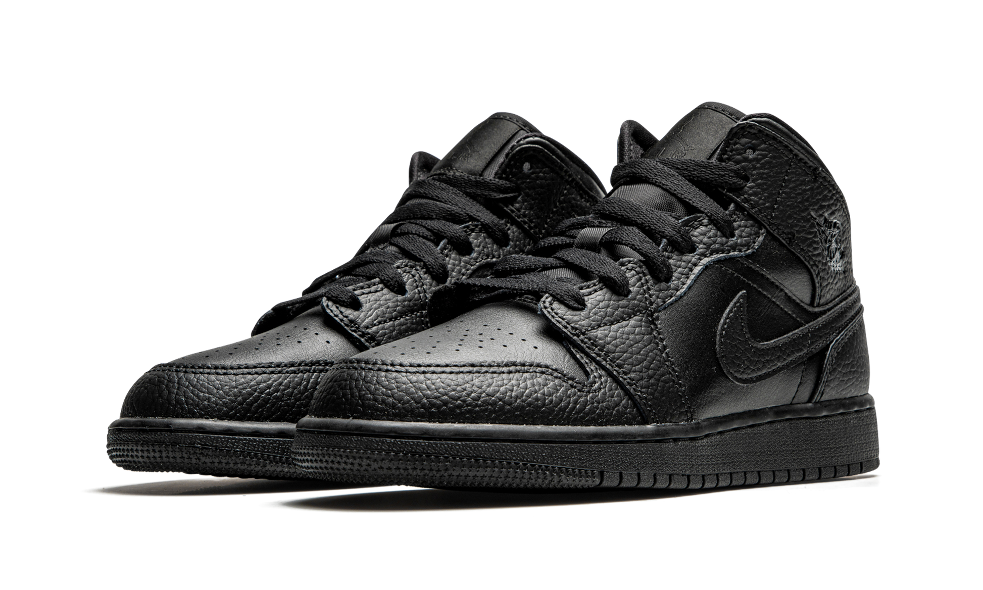 Air Jordan 1 Mid GS "Triple black" 554725 091