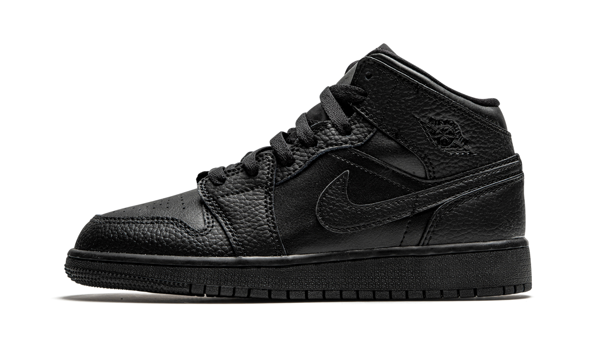 Air Jordan 1 Mid GS "Triple black" 554725 091