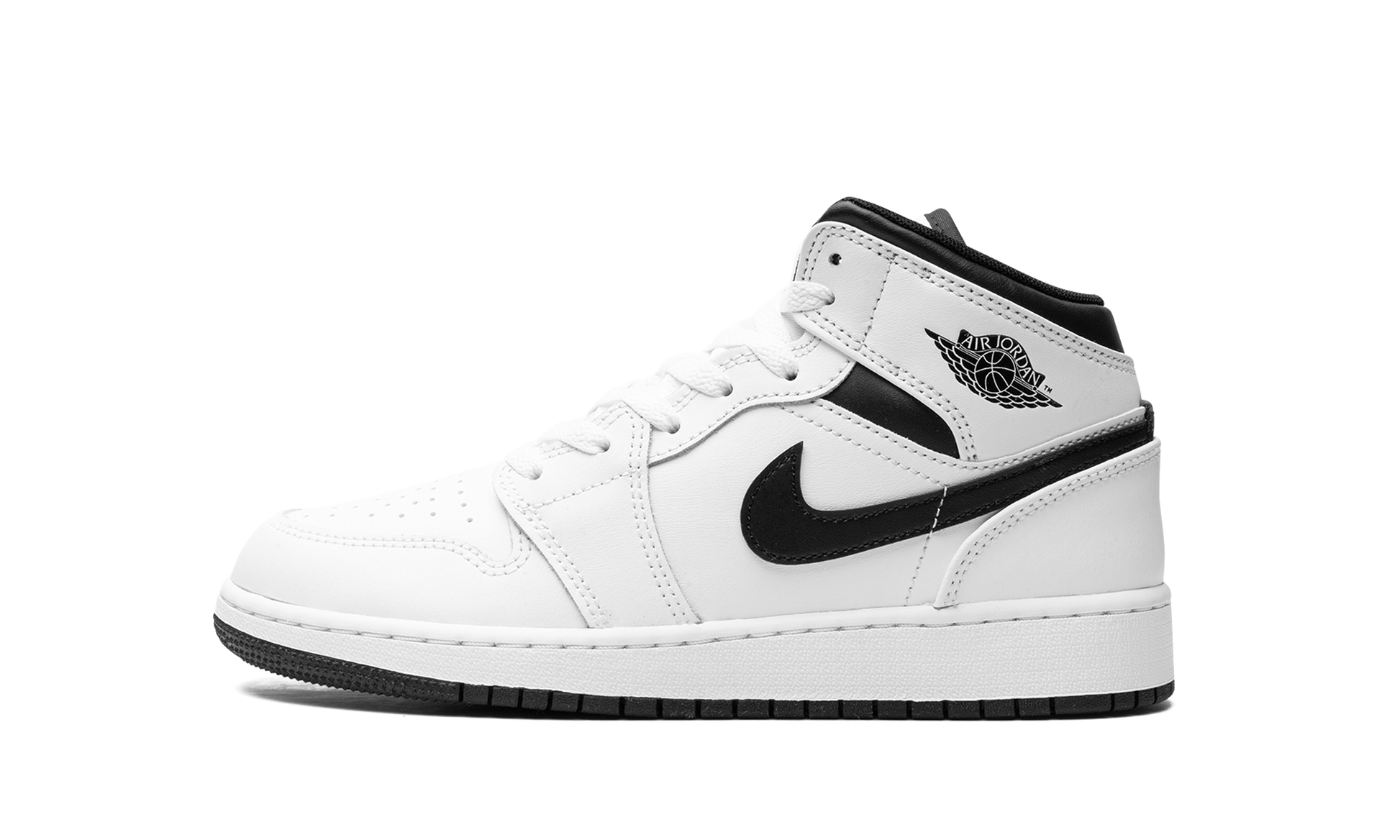 Air Jordan 1 Mid GS "White/black" DQ8423 132