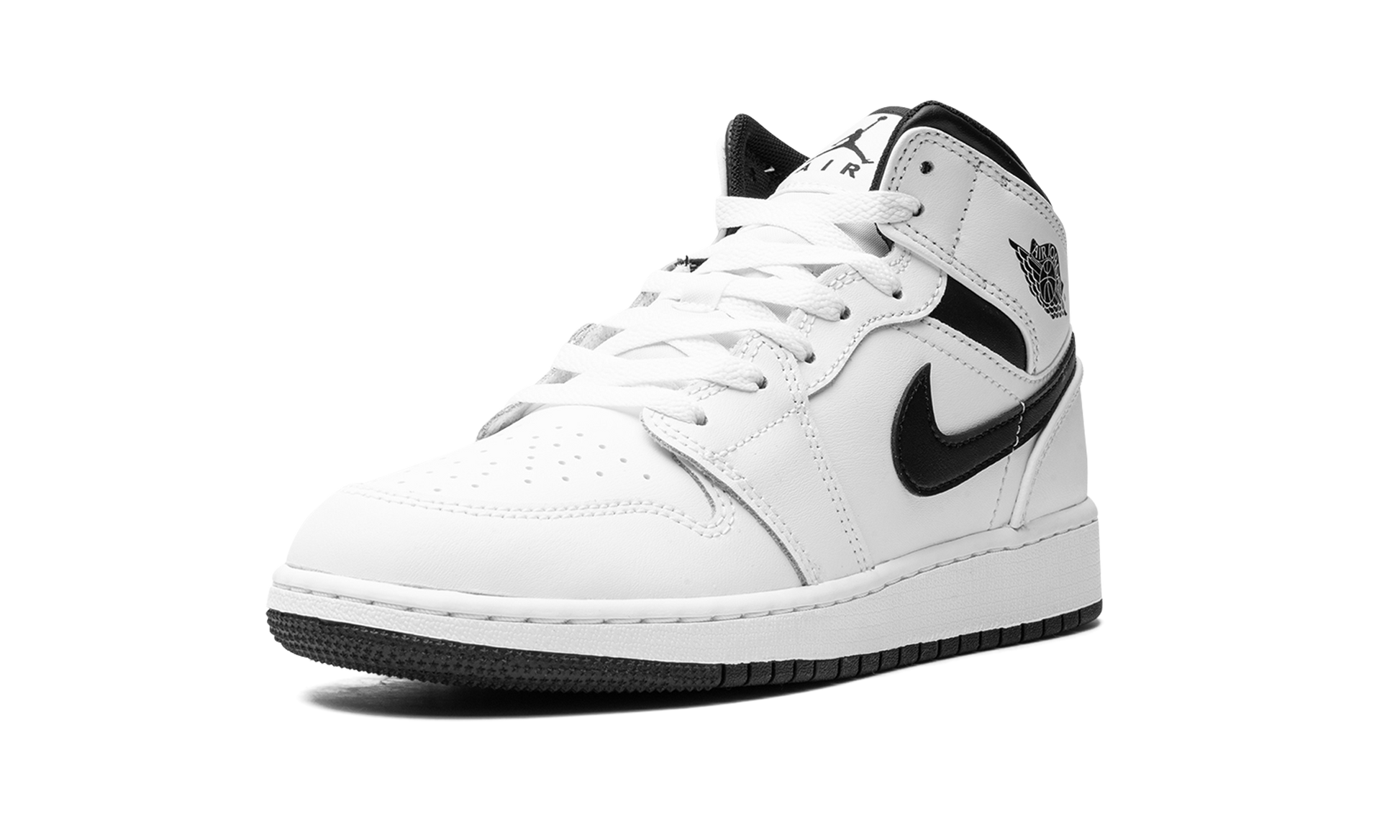 Air Jordan 1 Mid GS "White/black" DQ8423 132