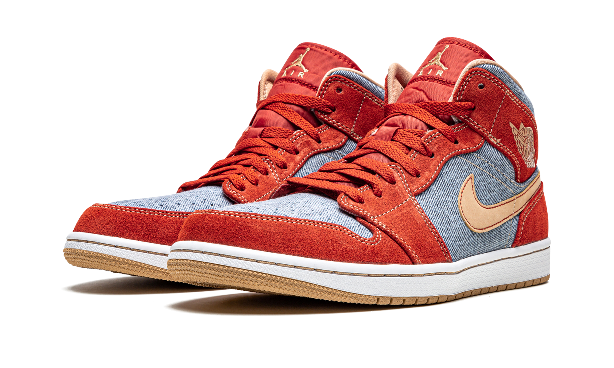 Air Jordan 1 Mid Se "Denim red suede" DM4352 600