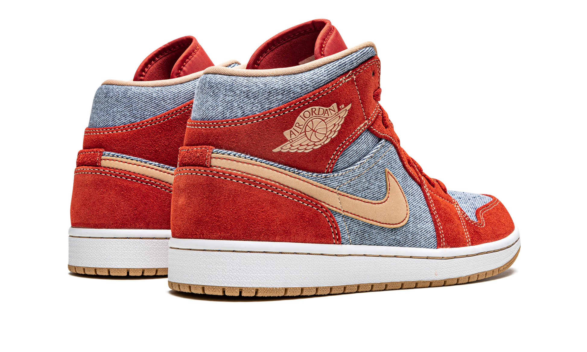Air Jordan 1 Mid Se "Denim red suede" DM4352 600