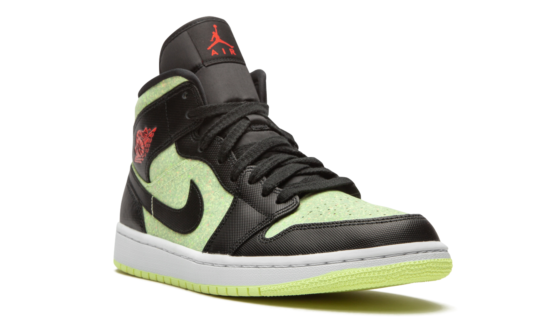 Air Jordan 1 Mid Se Women "Barely volt / chile red" CV5276 003