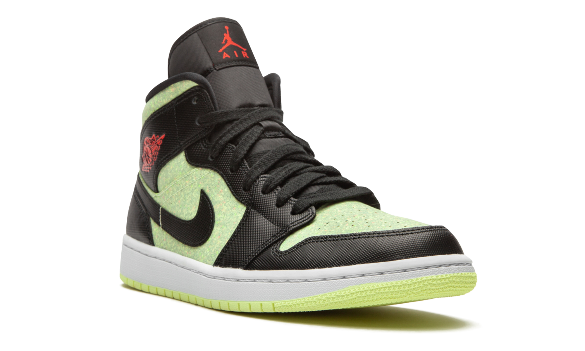 Air Jordan 1 Mid Se Women "Barely volt / chile red" CV5276 003