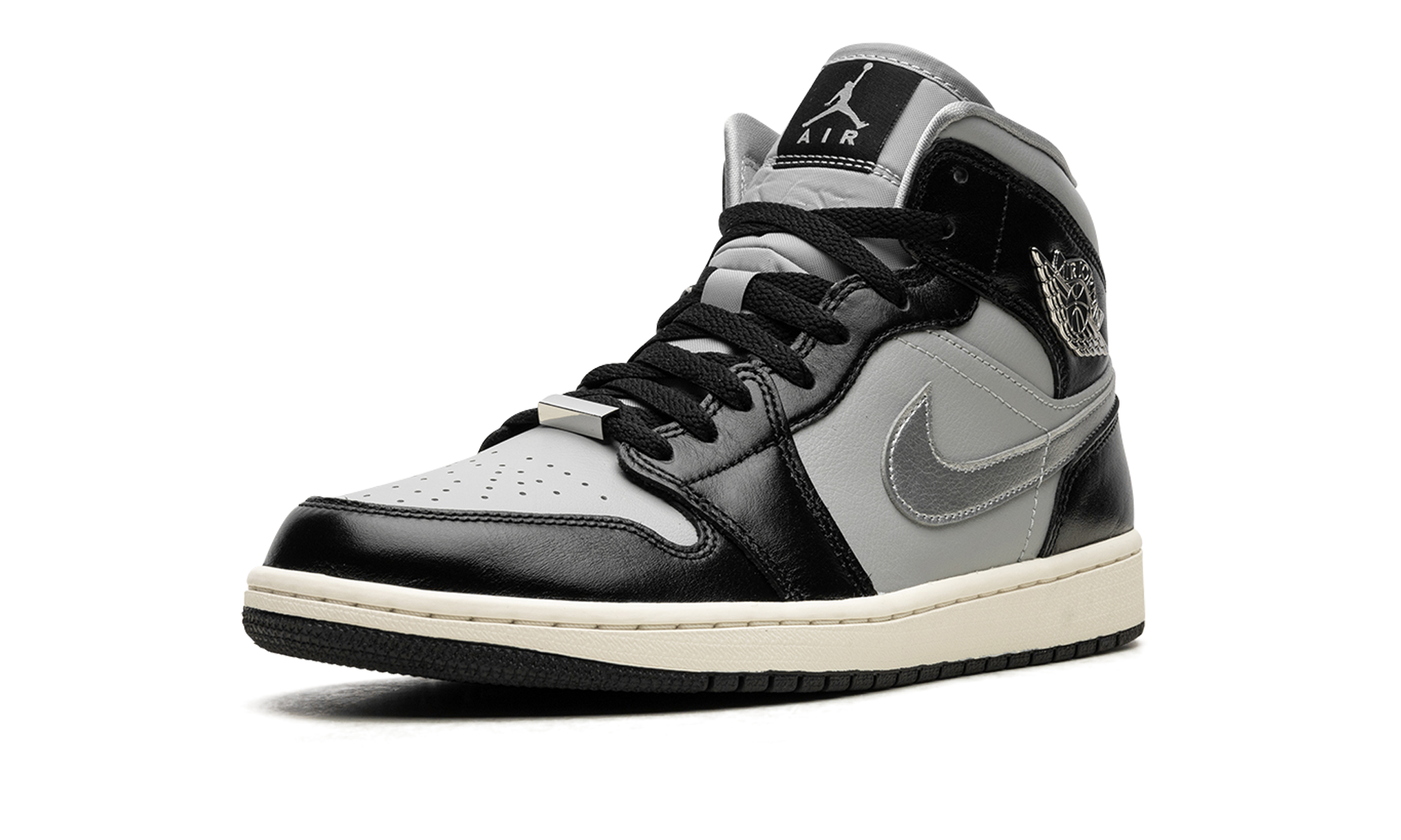 Air Jordan 1 Mid Se Women "Black chrome" FB9892 002