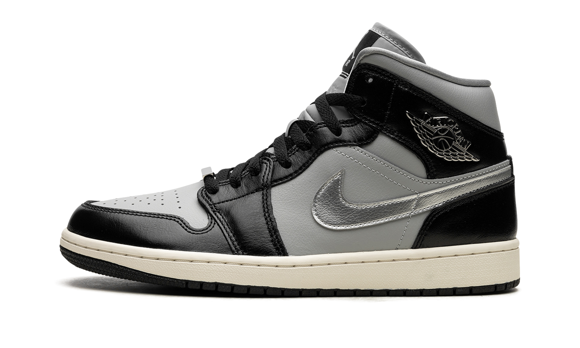 Air Jordan 1 Mid Se Women "Black chrome" FB9892 002