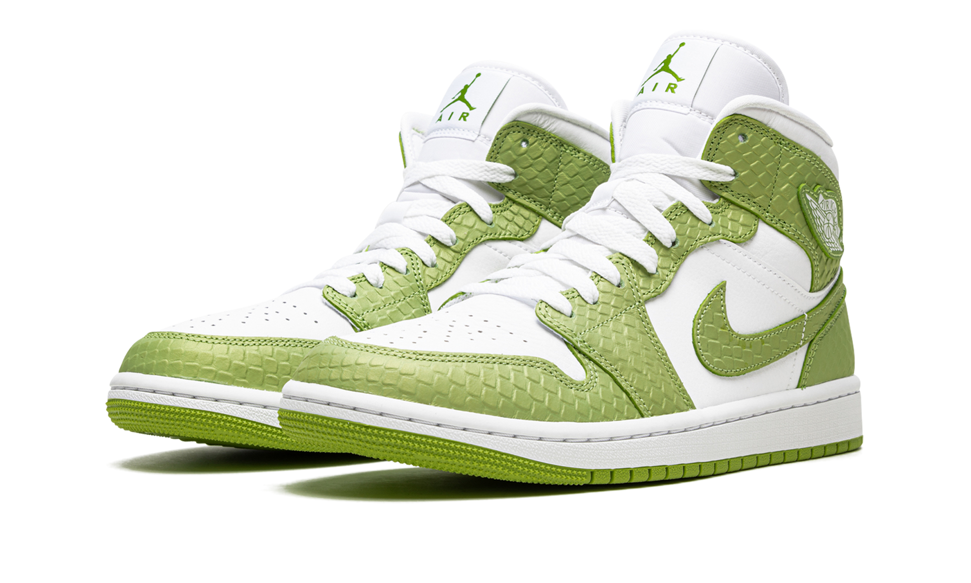 Air Jordan 1 Mid Se Women "Green python" DV2959 113