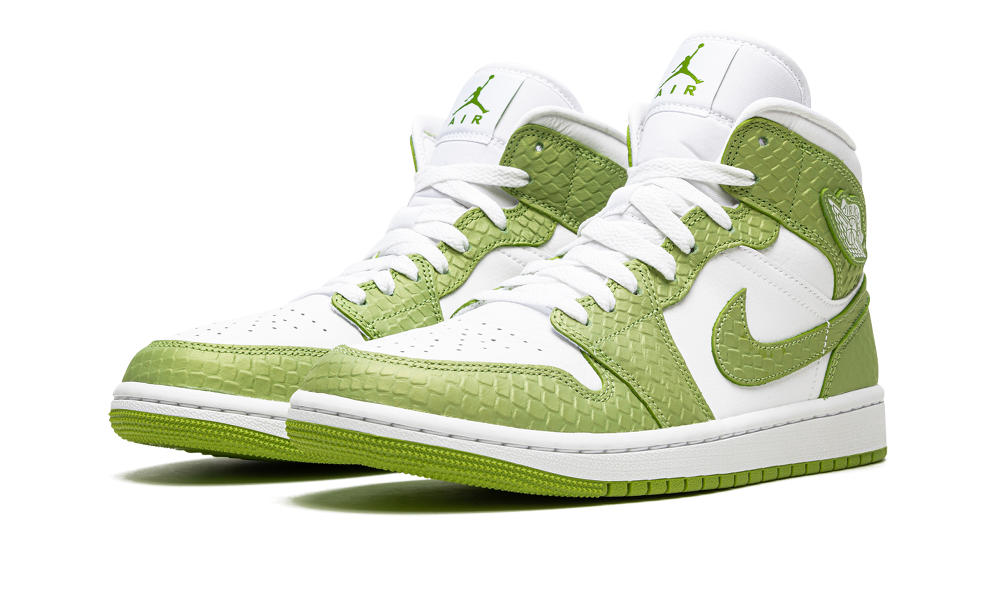 Air Jordan 1 Mid Se Women "Green python" DV2959 113