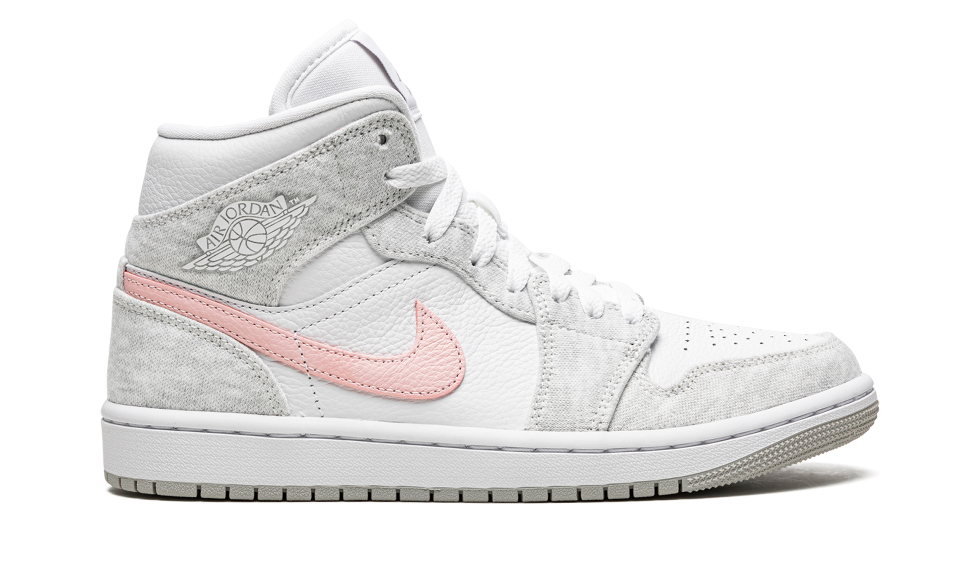 Air Jordan 1 Mid Se Women "Heather grey / pink" DN4045 001