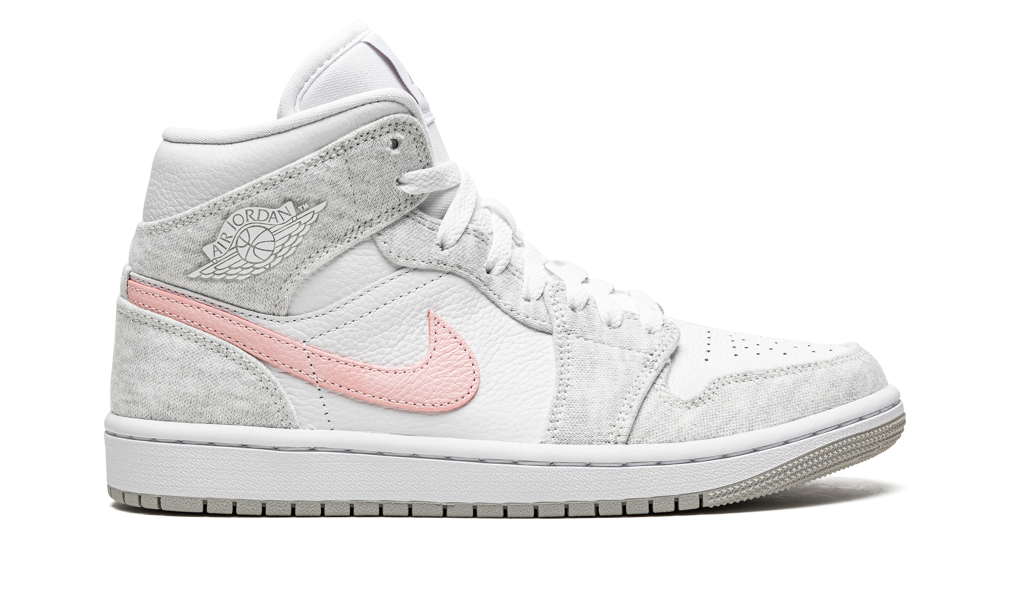 Air Jordan 1 Mid Se Women "Heather grey / pink" DN4045 001
