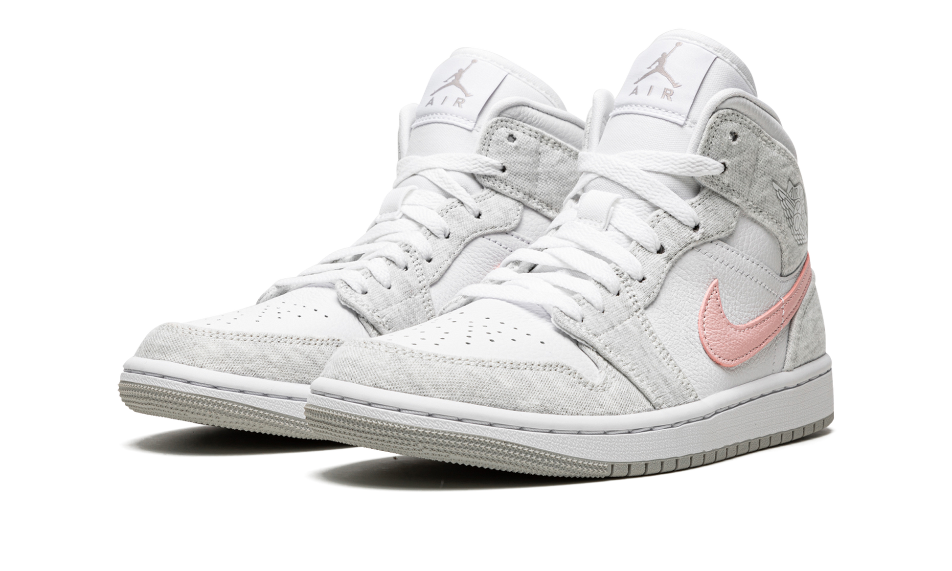 Air Jordan 1 Mid Se Women "Heather grey / pink" DN4045 001