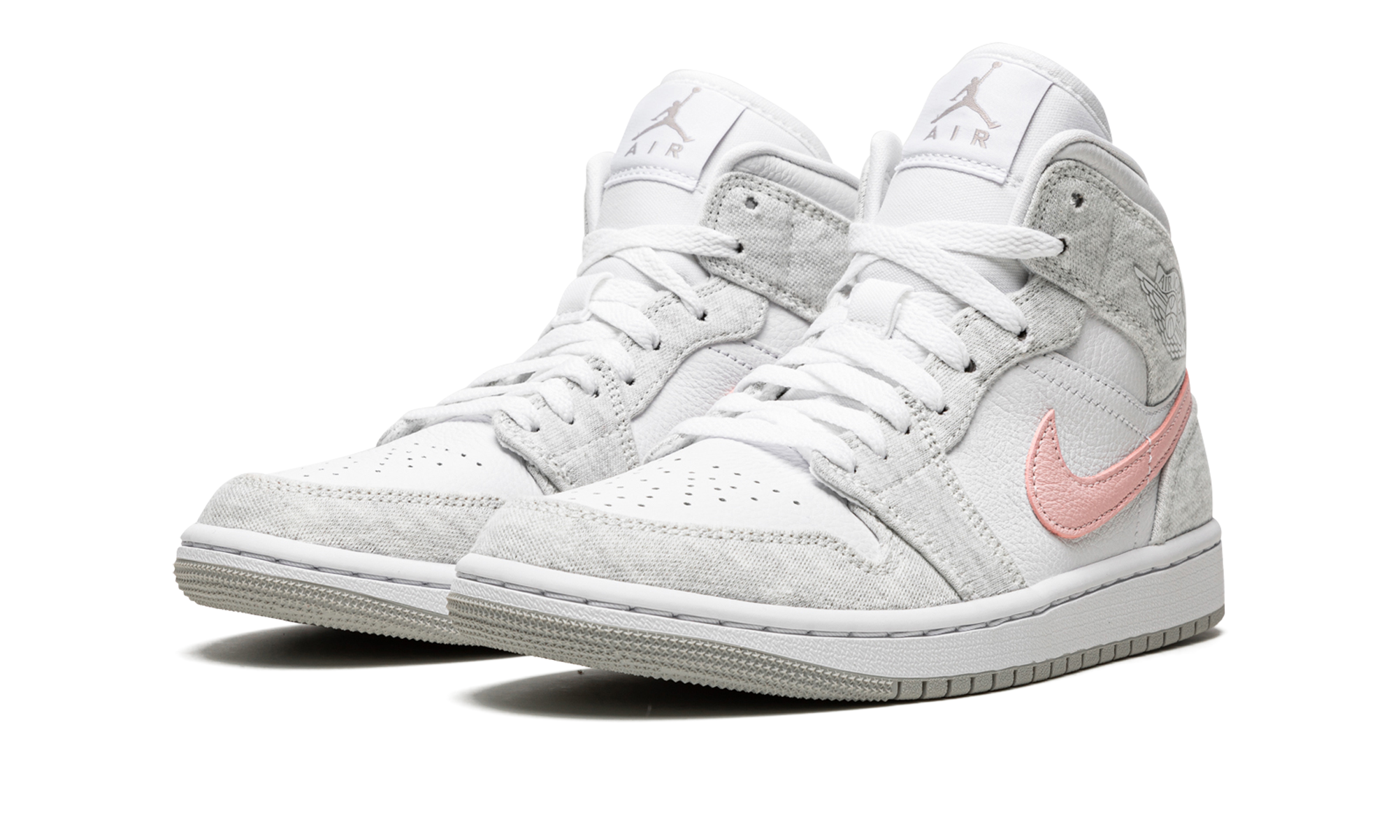 Air Jordan 1 Mid Se Women "Heather grey / pink" DN4045 001